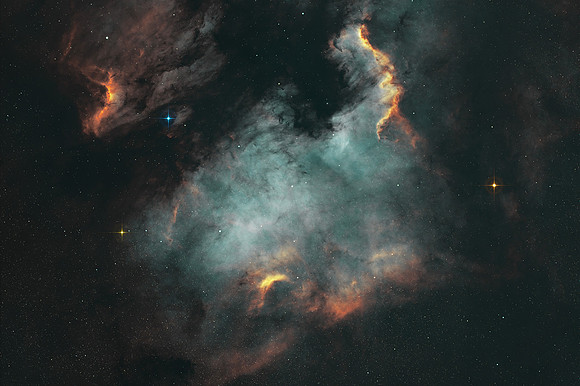 NGC7000 - The North American Nebula. Located in the constellation of Cygnus.