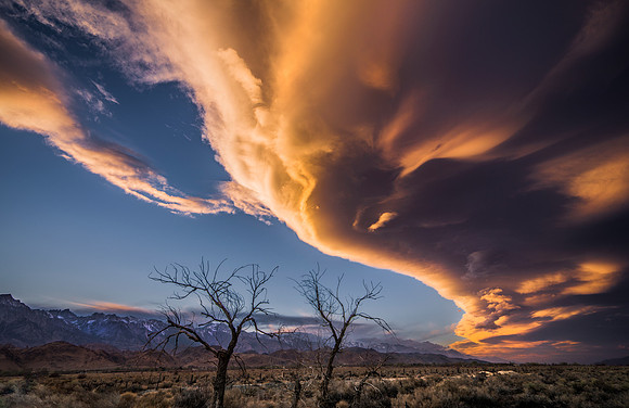 Altostratus Clouds over Lone Pine California