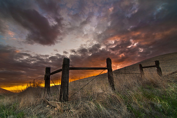 Sunset on Brekenridge Road - Bakersfield California
